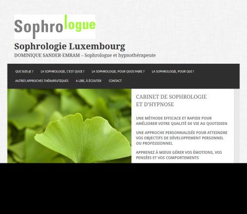 Dominique Sander Emram :: www.sophrologue.lu :: Cabinet de sophrologie  de psychothérapie et de neurothérapie à Luxembourg  Öffnungszeit